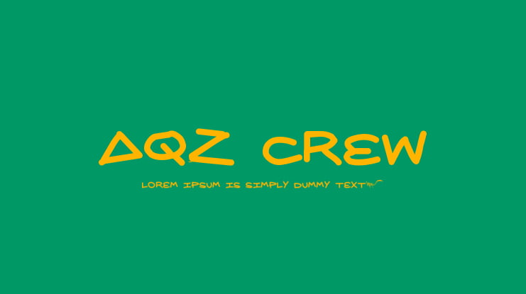 AQZ Crew Font