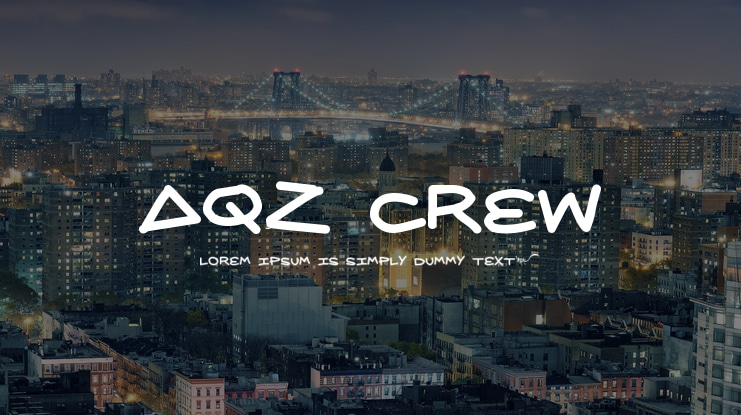 AQZ Crew Font