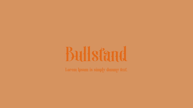 Bullstand Font
