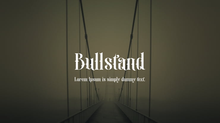 Bullstand Font