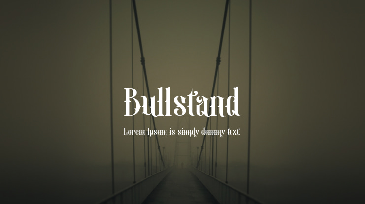 Bullstand Font