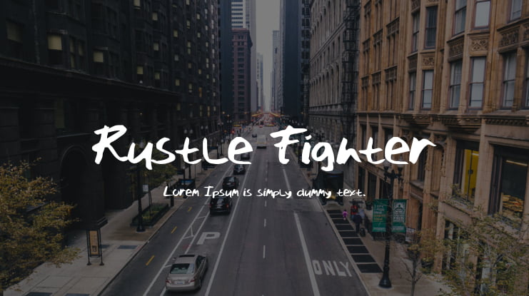 Rustle Fighter Font