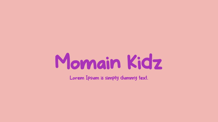 Momain Kidz Font
