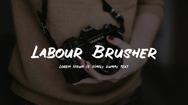 Labour Brusher Font