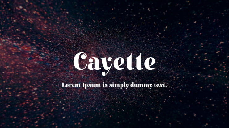 Cayette Font Family