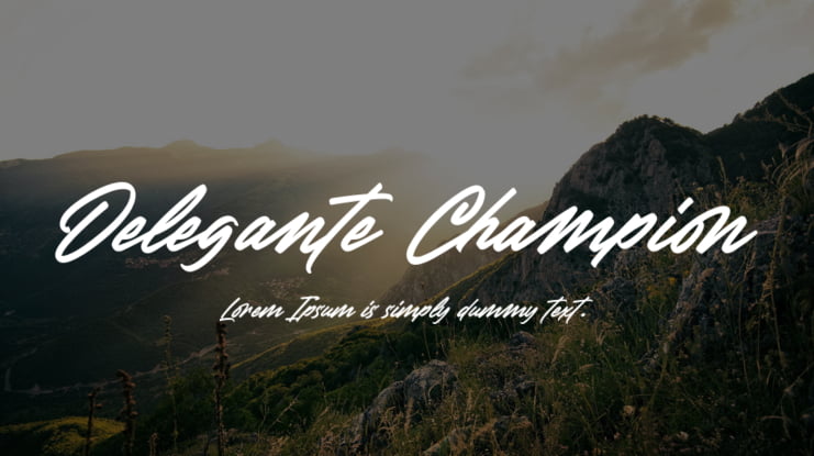 Delegante Champion Font