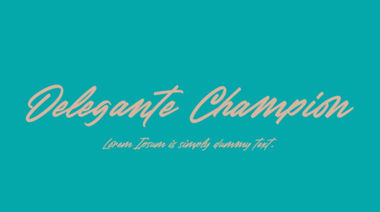 Delegante Champion Font
