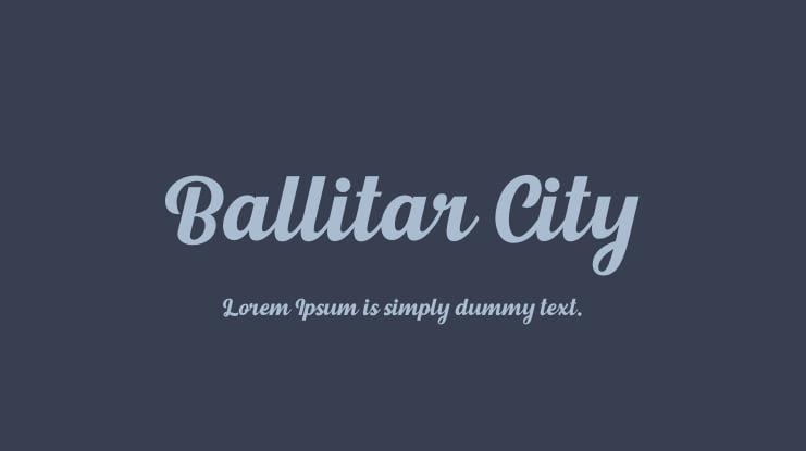 Ballitar City Font