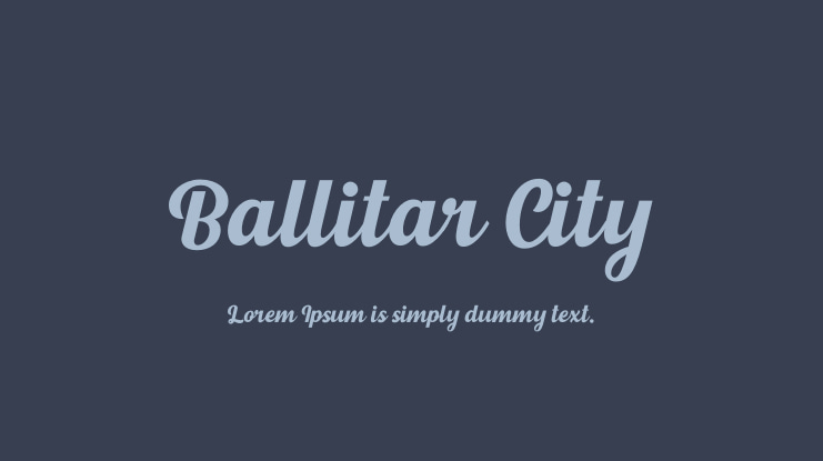 Ballitar City Font