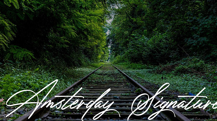 Amsterday Signature Font