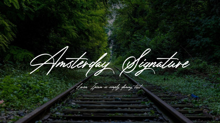 Amsterday Signature Font