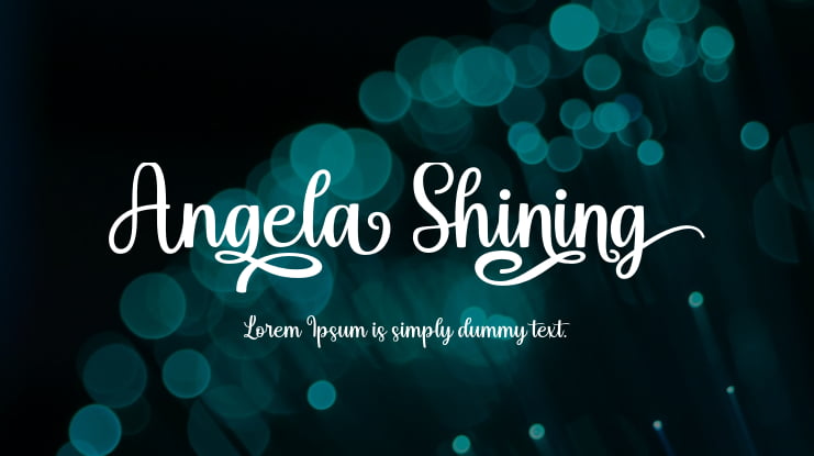 Angela Shining Font