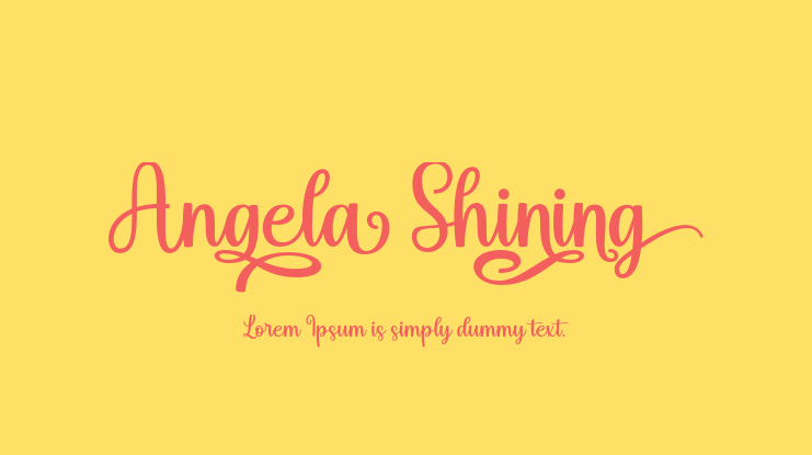 Angela Shining Font