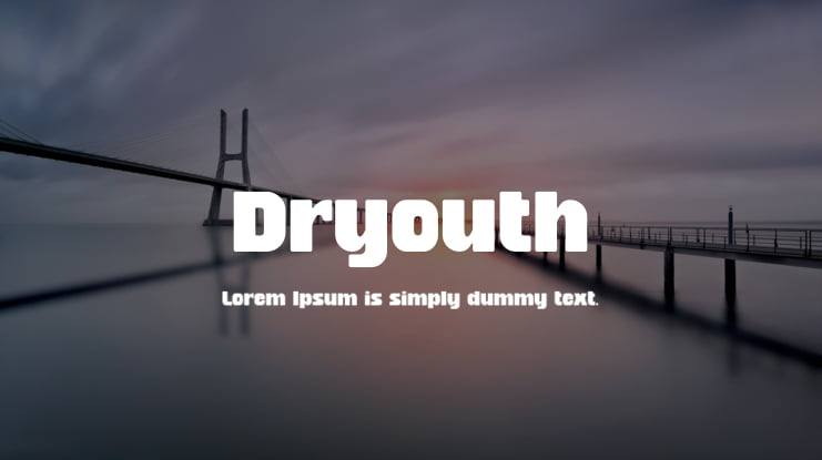 Dryouth Font