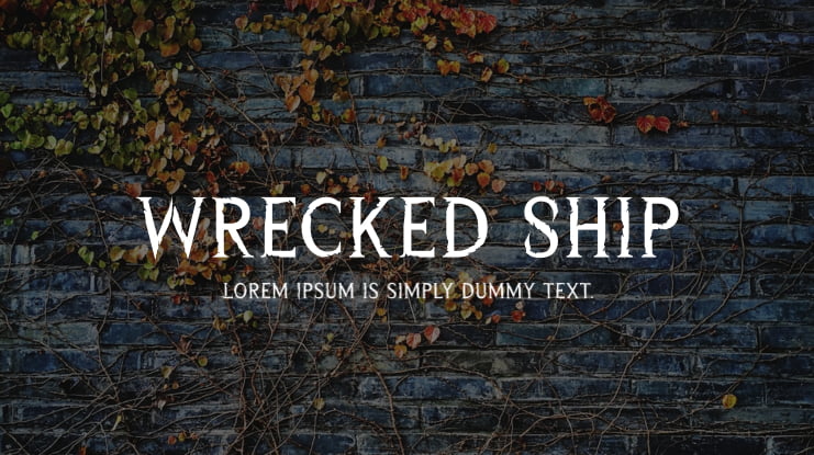 Wrecked Ship Font