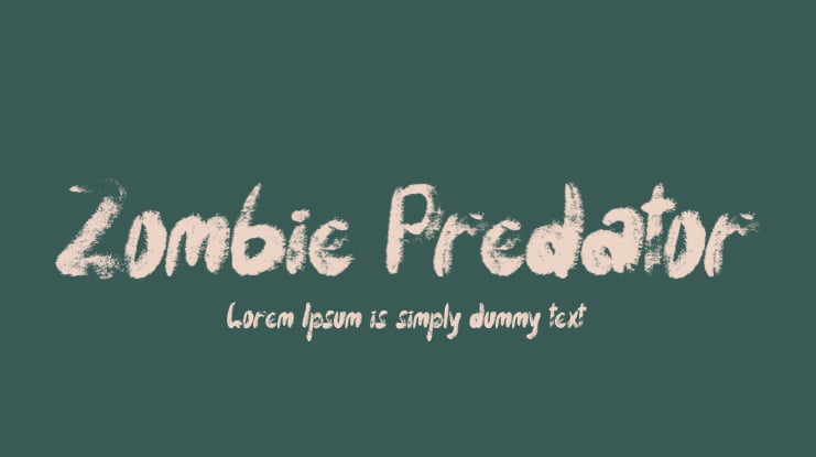 Zombie Predator Font