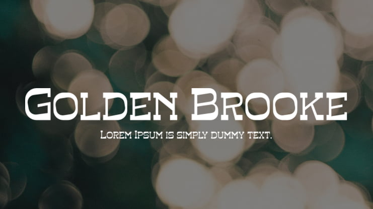 Golden Brooke Font