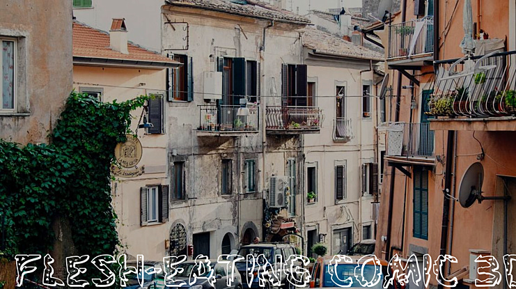 Flesh-Eating Comic 3D Font Family