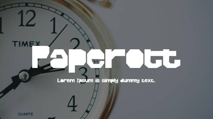 Paperott Font