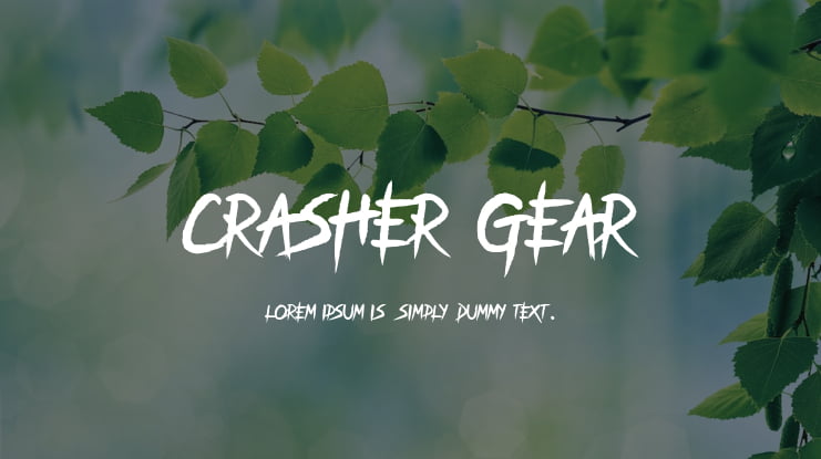 Crasher Gear Font Family