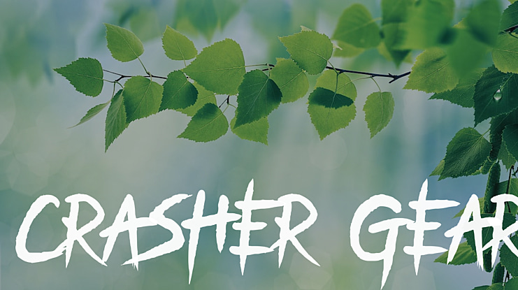 Crasher Gear Font Family