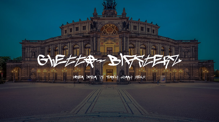 Ghetto-blasterz Font