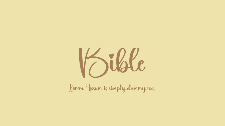 Bible Font