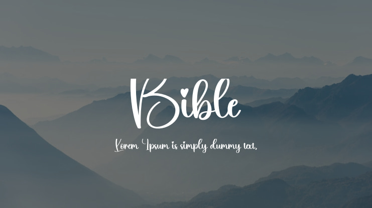 Bible Font