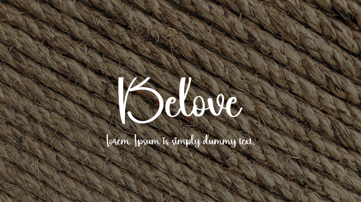 Belove Font