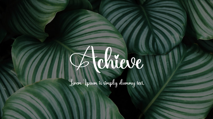 Achieve Font