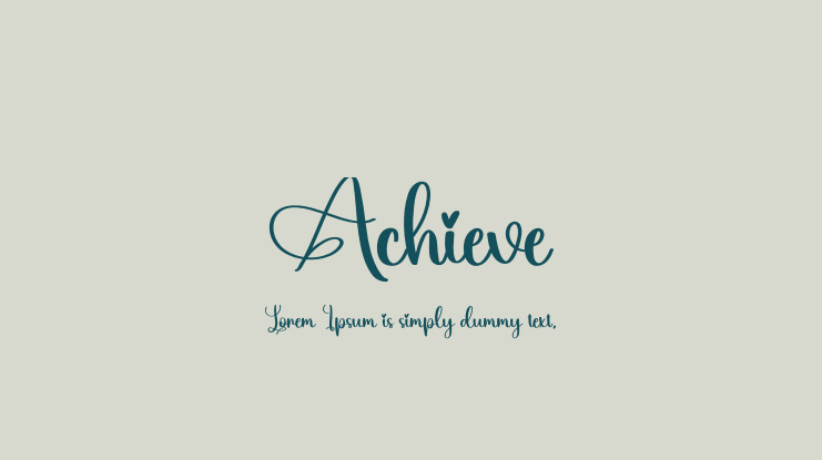 Achieve Font
