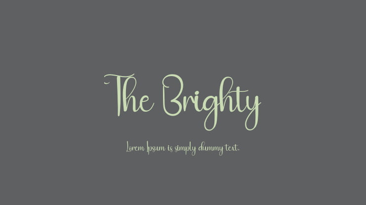 The Brighty Font