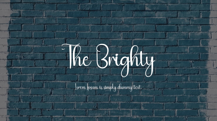 The Brighty Font