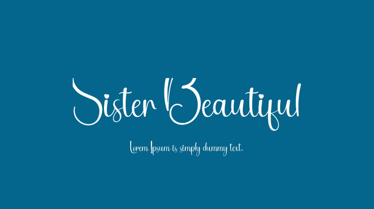 Sister Beautiful Font
