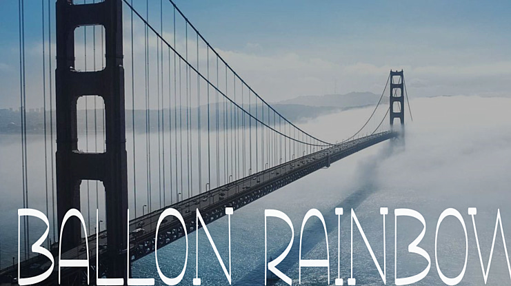 Ballon Rainbow Font