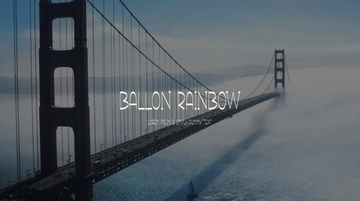 Ballon Rainbow Font
