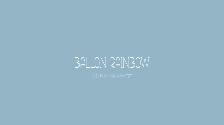 Ballon Rainbow Font