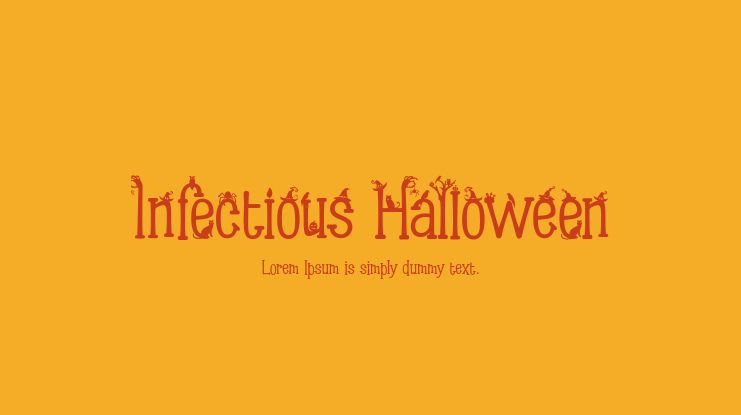 Infectious Halloween Font