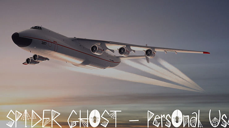 SPIDER GHOST - Personal Use Font