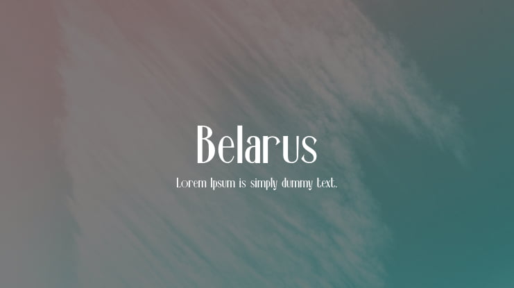 Belarus Font Family