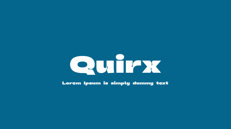 Quirx Font