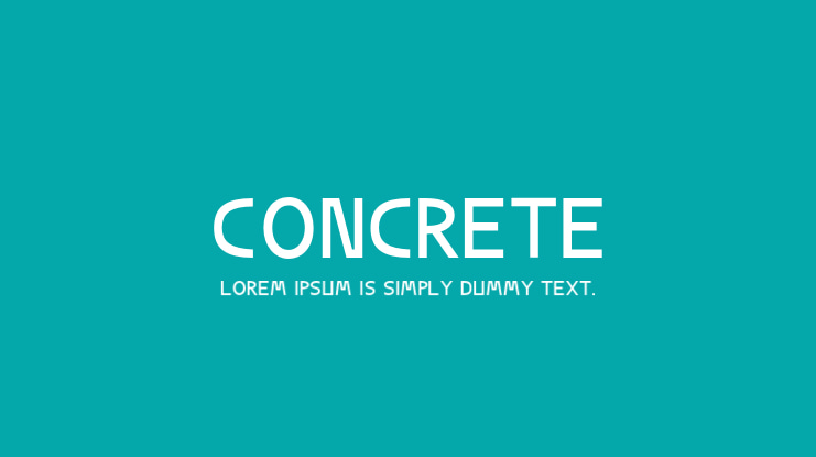 Concrete Font