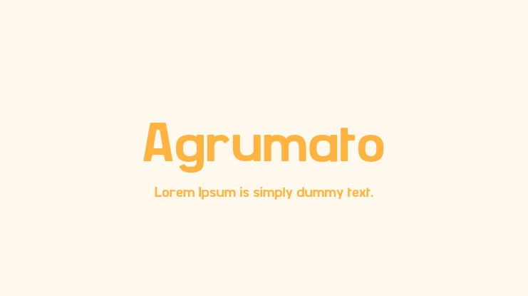 Agrumato Font