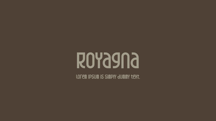 Royagna Font Family