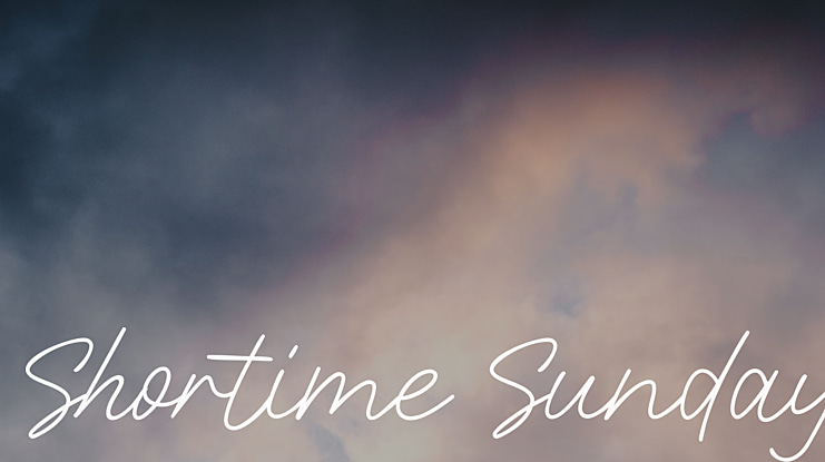 Shortime Sunday Font