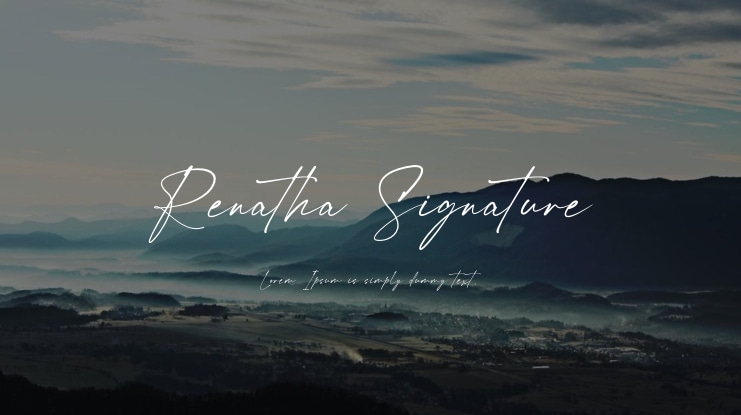 Renatha Signature Font
