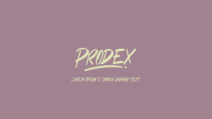 Prodex Font