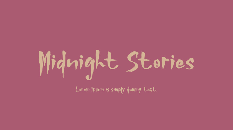 Midnight Stories Font