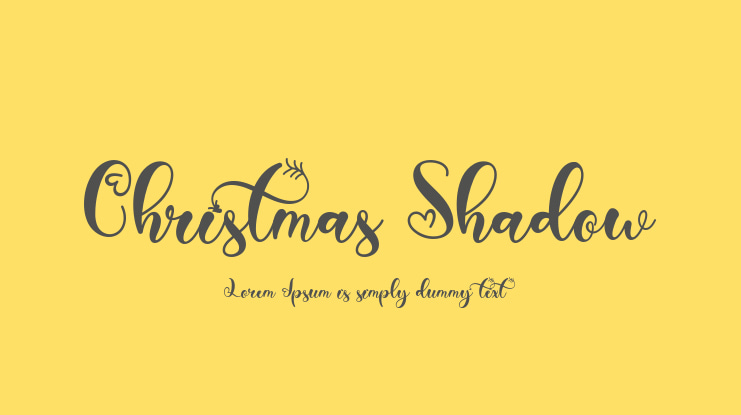 Christmas Shadow Font