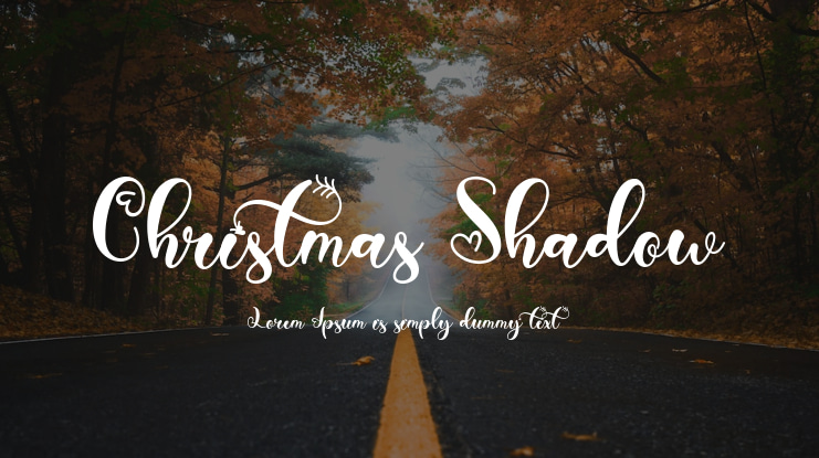 Christmas Shadow Font